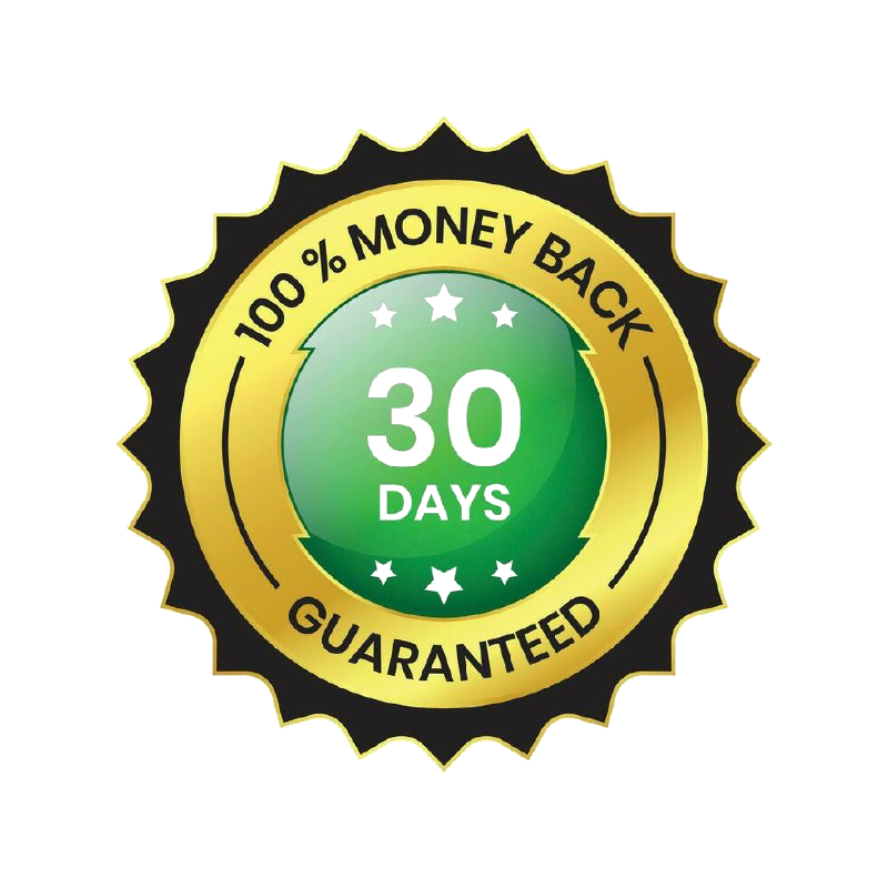 30-day money-back guarantee seal